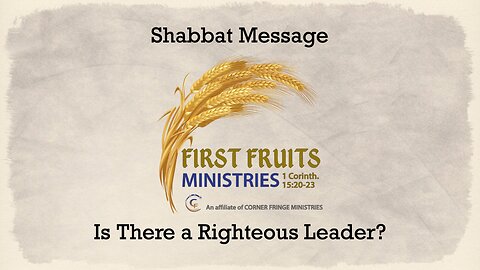 Is There A Righteous Leader?