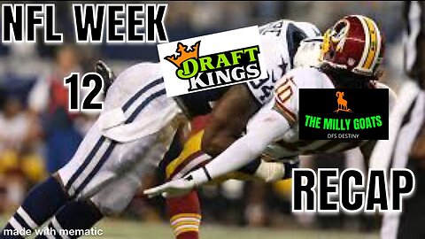 NFL Week 12 Football Thanksgiving Leftovers Recap - DFS Destiny