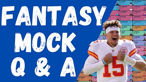 Fantasy Morning Mock Drafts & Q + A