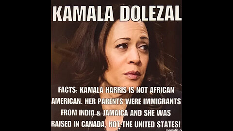 Black people knew pandering to black people liberal satanic democrat cult indian kamala is not black