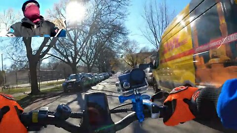 eAHORA X5 EBIKE : ERRANDS & QUICK RIDE IN THE PARK ITS COLD : DUAL ACTION CAM VIEW : 4K POV : PT.1