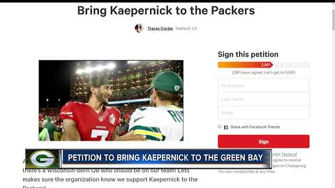 Fan creates petition to bring Colin Kaepernick to the Green Bay Packers