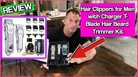 Hair Clippers for Men with Charger T Blade Hair Beard Trimmer Kit