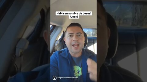 Hablale en el nombre de Jesus!