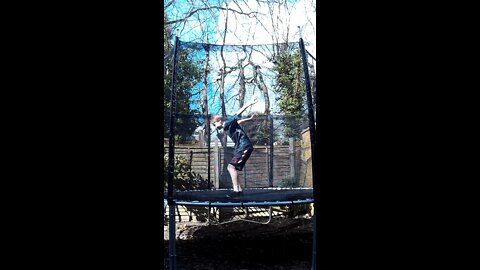 Standing Flips on Trampoline!!!