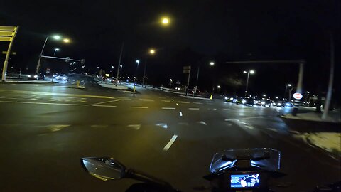 Riding Home FAST From The VU Amsterdam | KTM 390 Adventure (Erbert) | Winter