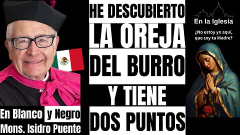 HE DESCUBIERTO LA OREJA DEL BURRO Y TIENE DOS PUNTOS. MONS. ISIDRO PUENTE.