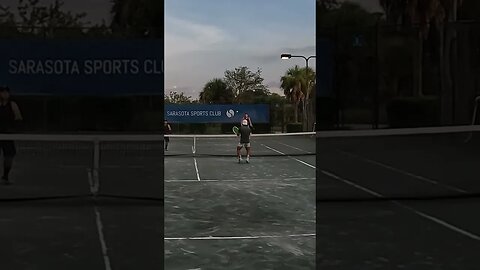 cross court short volley #short