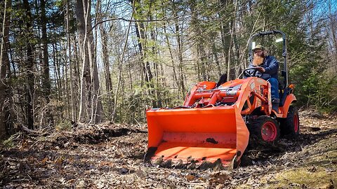 Building A New Home For Our Pigs With The Kubota BX2380