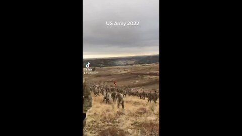 US Army Battalion on maneuvers