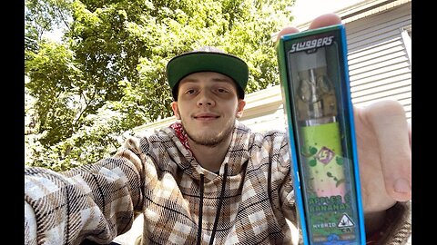 Reviewing Sluggers Hit Apple and bananas Hybrid 2 Gram disposable! Coolest box art!