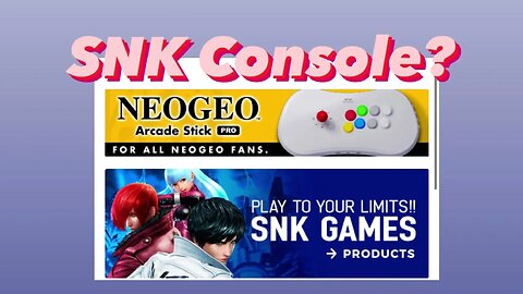 NEW #SNK CONSOLE 🤔