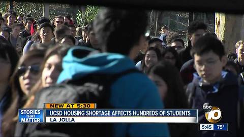 Housing shortage Affects Hundreds of UCSD Students