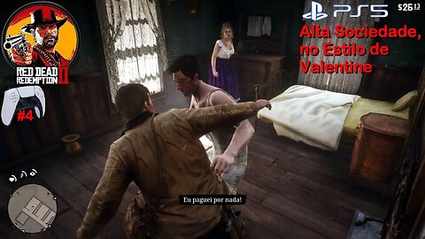 Alta Sociedade, no Estilo de Valentine - Red Dead Redemption 2 - no PlayStation 5