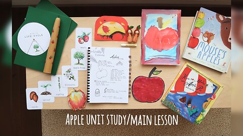 How I create our unit studies | #appleunitstudy #homeschooling #appleacitivies #waldorfinspired