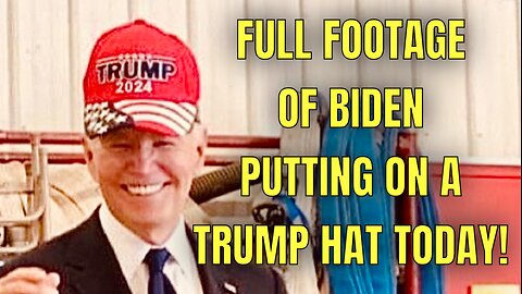 FULL VIDEO: Joe Biden wears Trump MAGA Hat as crowd in Pennsylvania cheers!