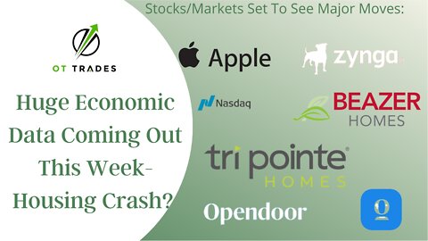 Important Housing Data This Week- Housing Crash imminent? $AAPL,$ZNGA,$OPEN,$BZH,$TPH,$USO