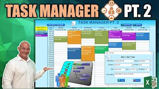 Learn How To Create The Drag & Drop Task Scheduler In Excel While I Build It From Scratch [Part 2]
