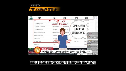 늘어난 통화공급량은 어디에서 왔을까? 트럼프노믹스! 민간대출증가로 인한 대출스퀴즈 현상!|비트코인 전망 투자전략 차트분석 실시간 생방송 쩔코TV 7월 22일 #shorts #쇼츠