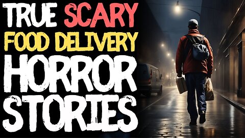 90 mins of True Food Delivery Scary Horror Stories for Sleep | Black Screen Ambient Rain Sounds