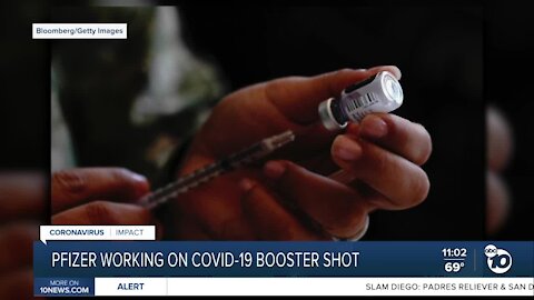 Pfizer working on COVID-19 booster shot