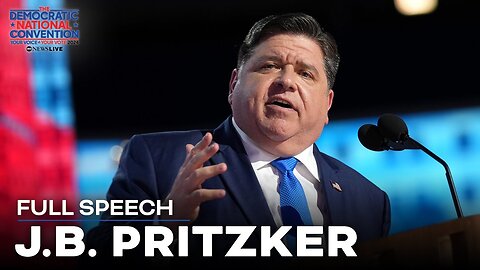 FULL SPEECH: JB Pritzker hits at Trump for being 'rich' in 'stupidity' at the DNC