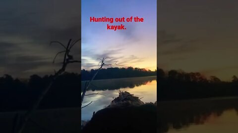 Duck hunting out of the kayak