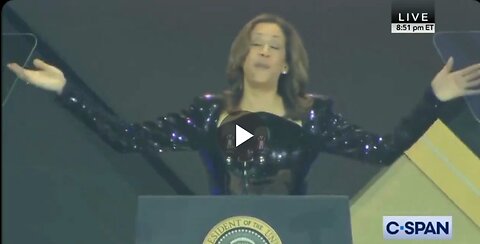 Over three minutes of Kamala Harris clearly using different accents to insultingly pander...