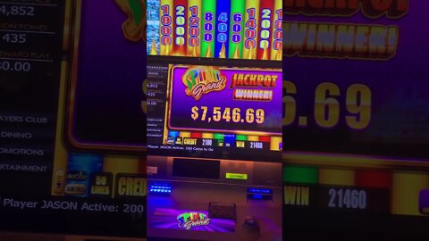 Hit the GRAND!!! - Spin It Grand! Over 500x HAND PAY Jackpot! Bonus Round #shorts