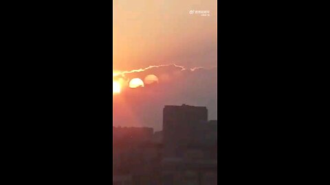 END TIME Zone: Atmospheric optical phenomenon in China Seven “suns” appeared over the Chengdu