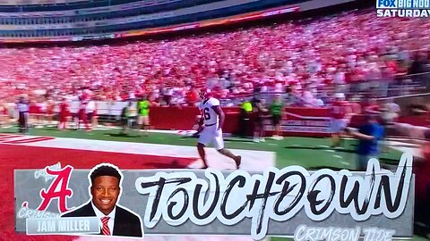 Alabama Crimson Tide RB Jam Miller TD 🏈34yds.