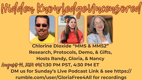 Chlorine Dioxide “MMS & MMS2” Research, Protocols, Demo, & Gifts