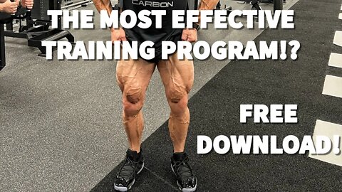 The Most Insane Transformation I've Ever Made and the Training Program I am Using - FREE DOWNLOAD!