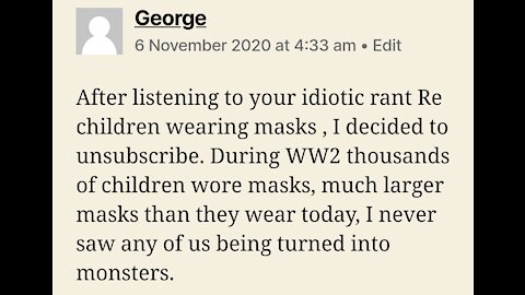 Masks insanity on Children, is here for good.