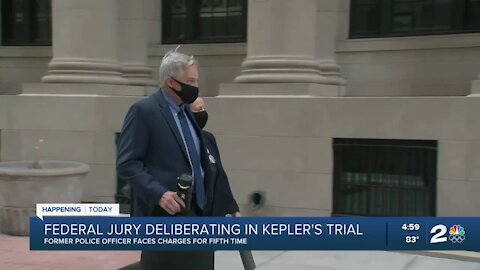 Federal jury deliberating in Kepler's trial, former police officer faces charges for fifth time