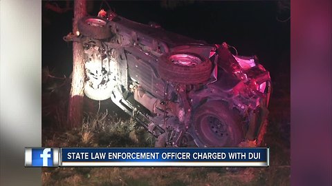 Deputies: State law enforcement officer charged with DUI after crashing into tree on I4