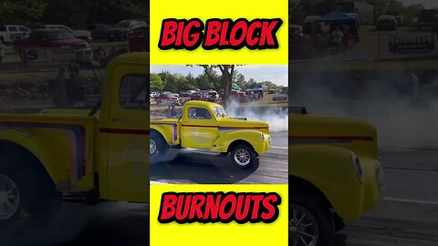 Gnarly Big Block Gassers Smoking Tires! #shorts