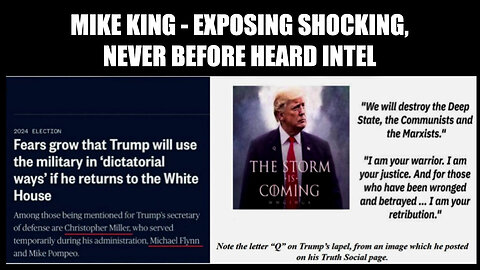 Mike King Exposing Shocking - Trump Is Still President - CIC - 9/19/24..