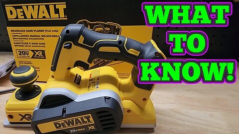 What You Need To Know About This DeWALT Planer!