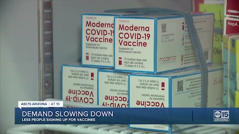 Valley healthcare worker sees drop in COVID-19 vaccine appointment scheduling