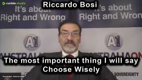 Riccardo Bosi - The most important thing I will say > CHOICE > Choose Wisely > NCSWIC