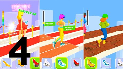 Shoe Race 3D gameplay Gameplay All Levels (android/ios) Part 4