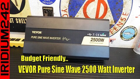 VEVOR Pure Sine Wave 2500 Watt Inverter - Affordable Solar Gear!