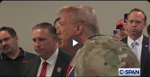 WATCH: After receiving their endorsement, President Trump addresses members...