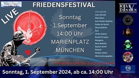 Das große FRIEDENSFESTIVAL Live aus München