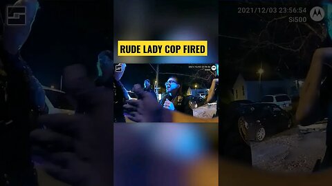 Rude Lady Cop Fired and Sued