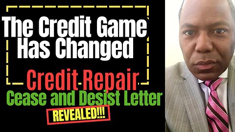 Credit Repair - Cease and Desist Letter