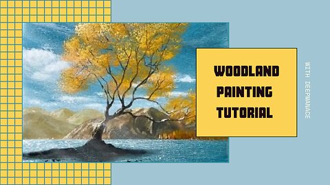 How to draw Woodland painting tutorial