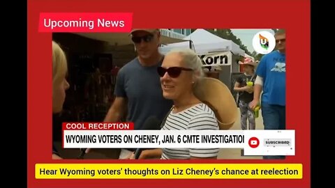 Live || Hear Wyoming voters' thoughts on Liz Cheney’s chance at reelection || Upcomingnews