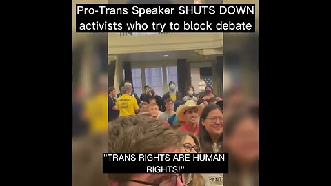 Pro-Trans speaker SHUTS DOWN activists who try to block Michael Knowles debate